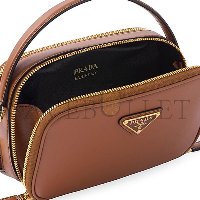 PRADA ODETTE LEATHER MINI BAG 1BH203 (18.5*11.5*6cm) 